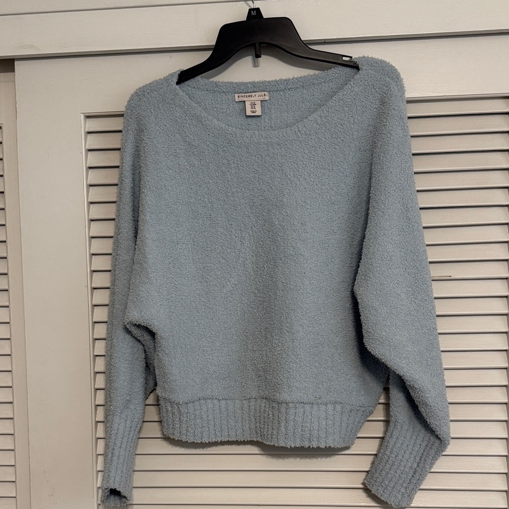 Sincerely Jules Light Blue Crew Neck Sweater